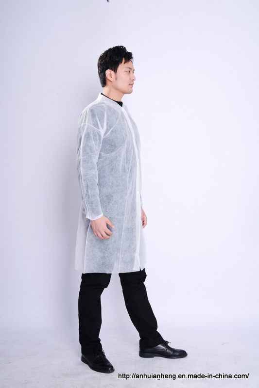 High Quality Polypropylene Disposable Non Woven Lab Coat
