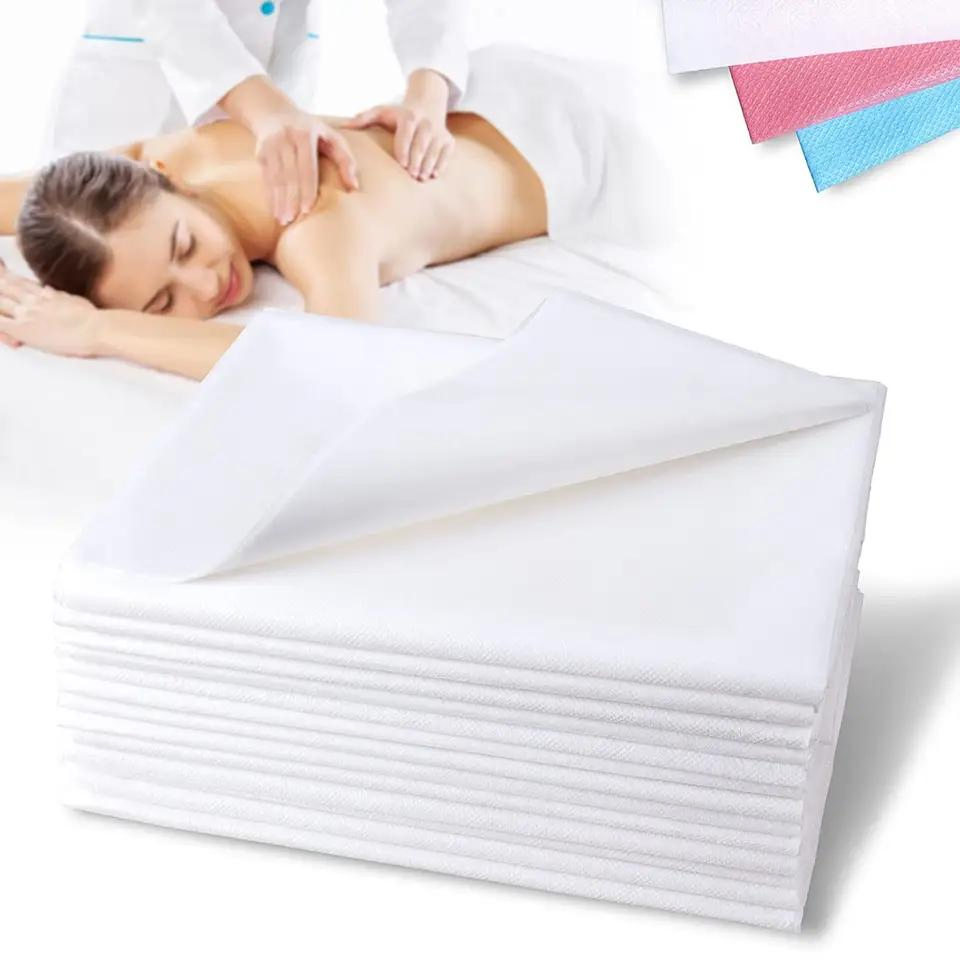 SJ Non Woven Disposable Medical/Spa/Hotel/Hospital Bed Cover Disposable Massage Hospital Tattoo Bed Sheet