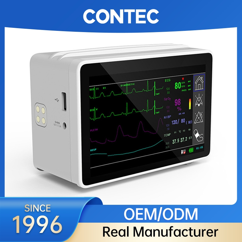 Advanced Patient Monitoring System with ECG and Blood Pressure Features