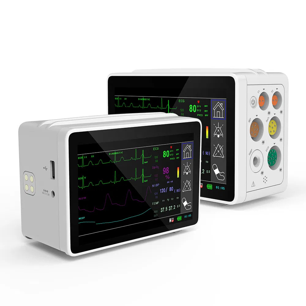 Advanced Patient Monitoring System with ECG and Blood Pressure Features