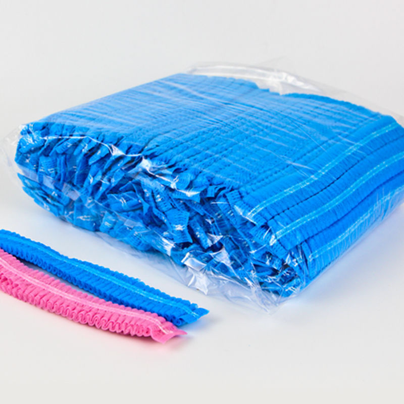 Disposable Nonwoven Hair Cover Clip Cap Strip Elastic Bouffant Cap