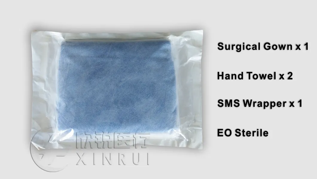 Disposable Sterile SMS Surgical Gown - Detail