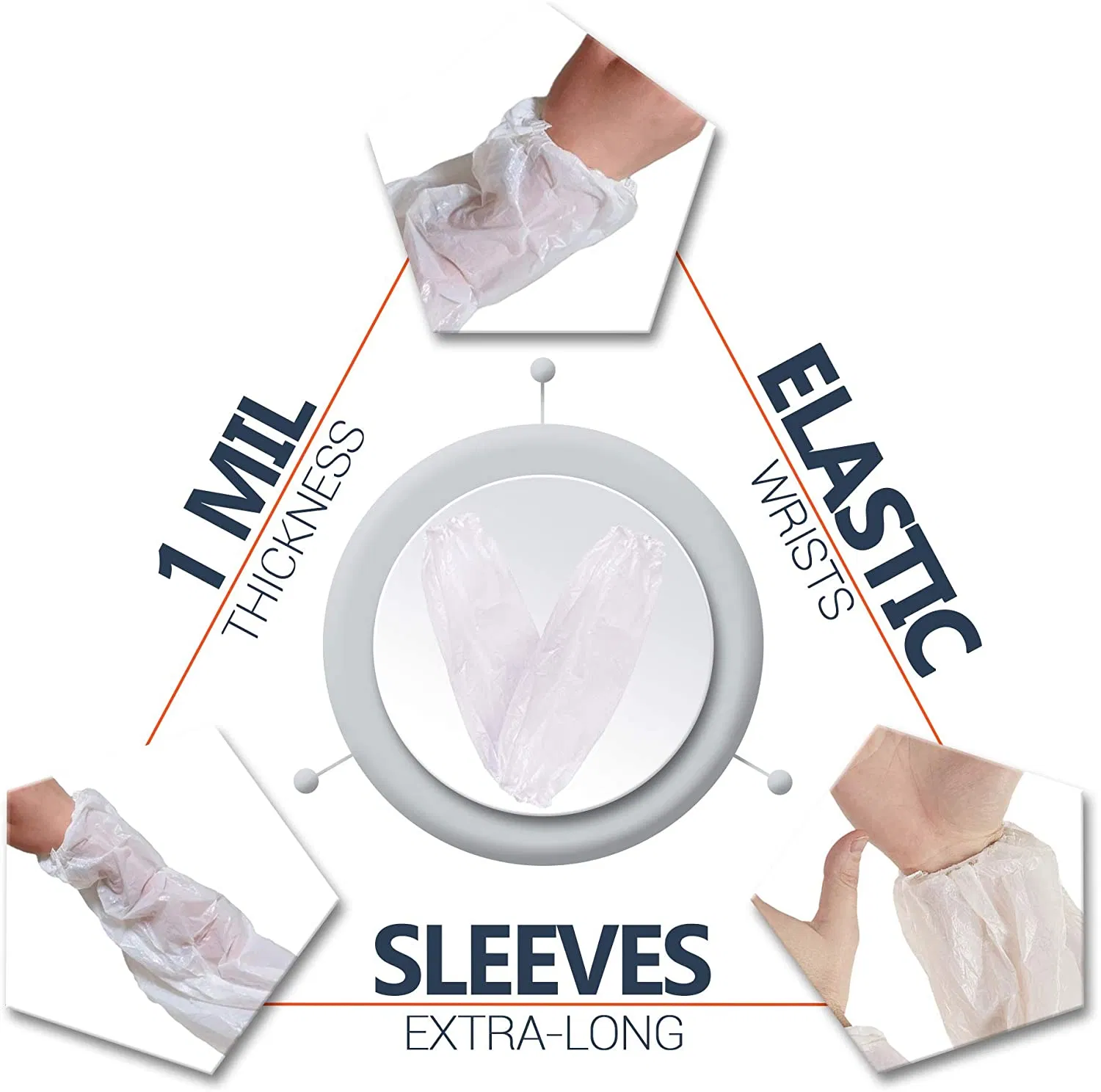 Waterproof Polyethylene PE Plastic Disposable Oversleeve