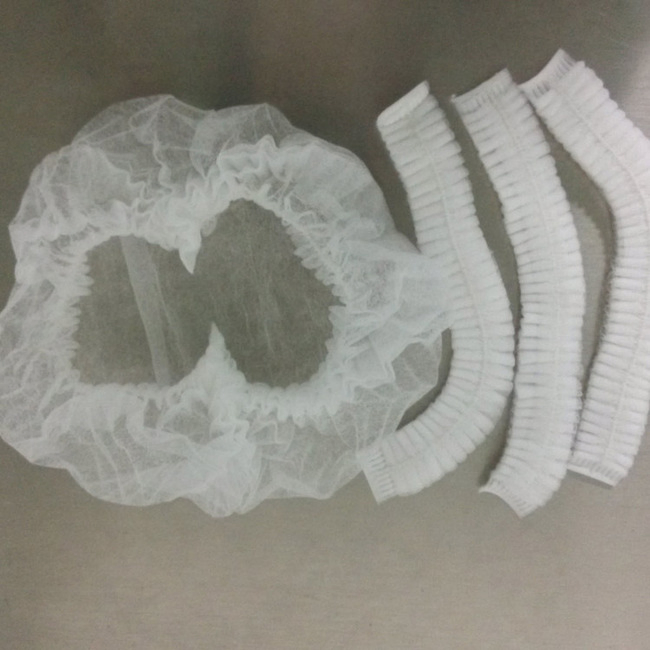 Disposable Colorful PP Non Woven Mob Cap, Clip Cap and Strip Cap