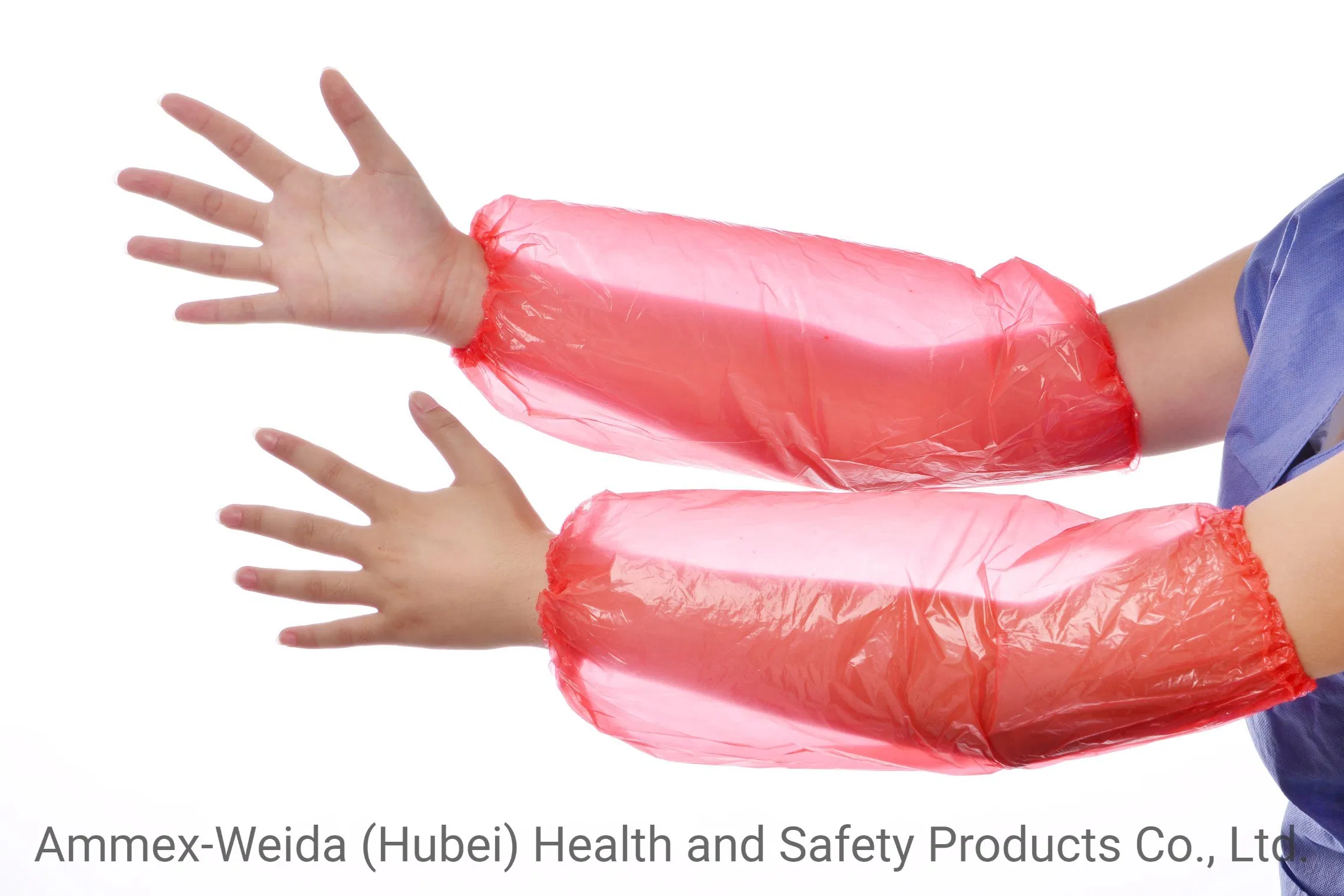 Oil-Proof and Waterproof Disposable Plastic Oversleeves Non-Toxic and Non-Irritating for Food Industry