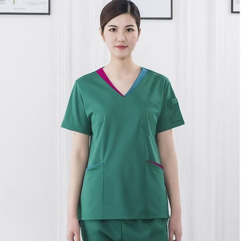 Factory Direct Fashionable Medical Top Uniforms Scrubs Sets Uniforms Dentist Spandex Jogger Scrub Suit Hospital Nursing Scrubs