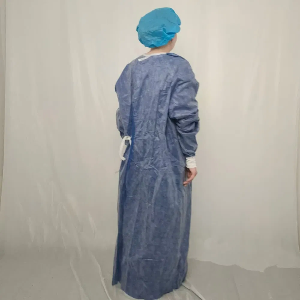Disposable PP Non-Woven Fabric Surgical Gowns, Visitor SMS Isolation Gowns