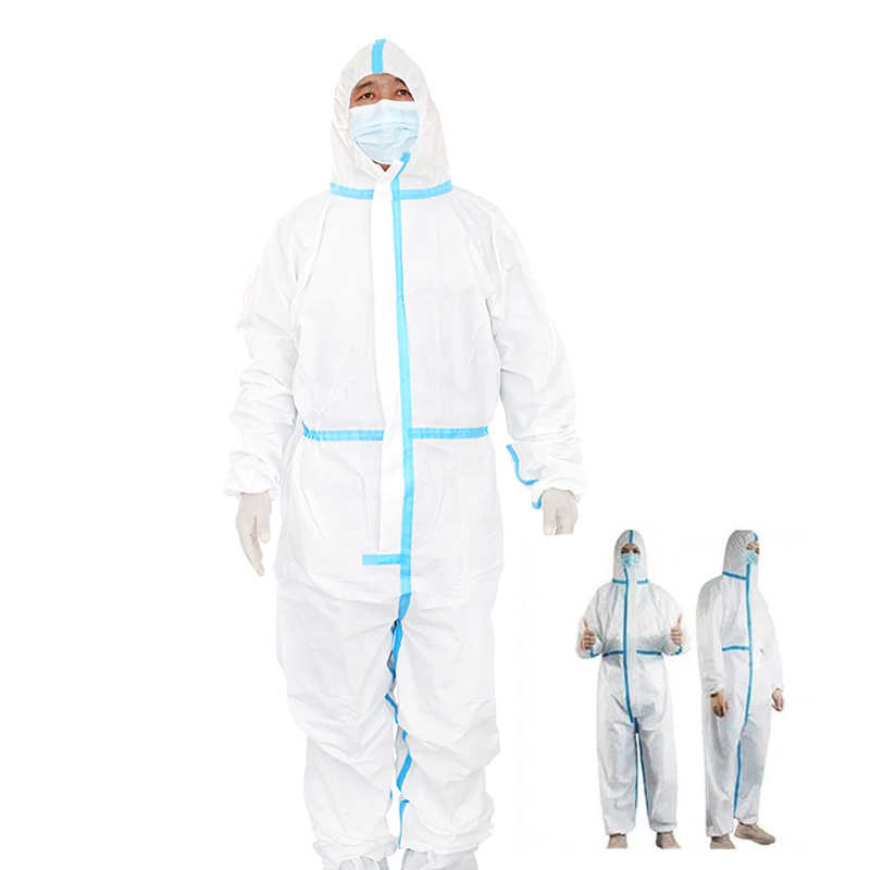 Factory Direct Disposable Medical Protective Coverall Nonwoven Chemical PP with Hood for Adults Gown Style