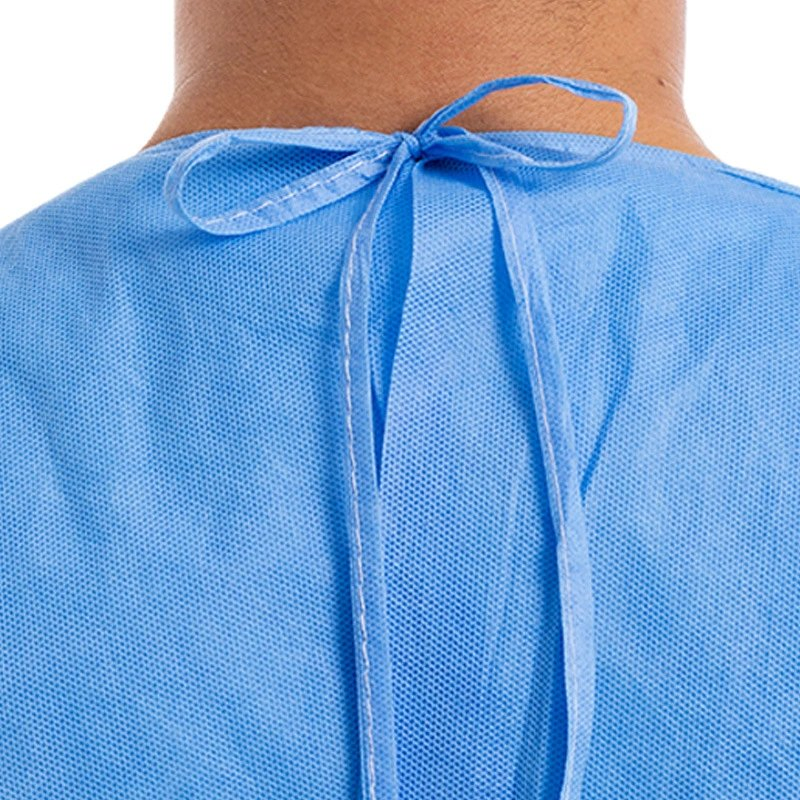 45GSM SMS Non- Woven Fabric Fluid Resistant Disposable Surgical Gown