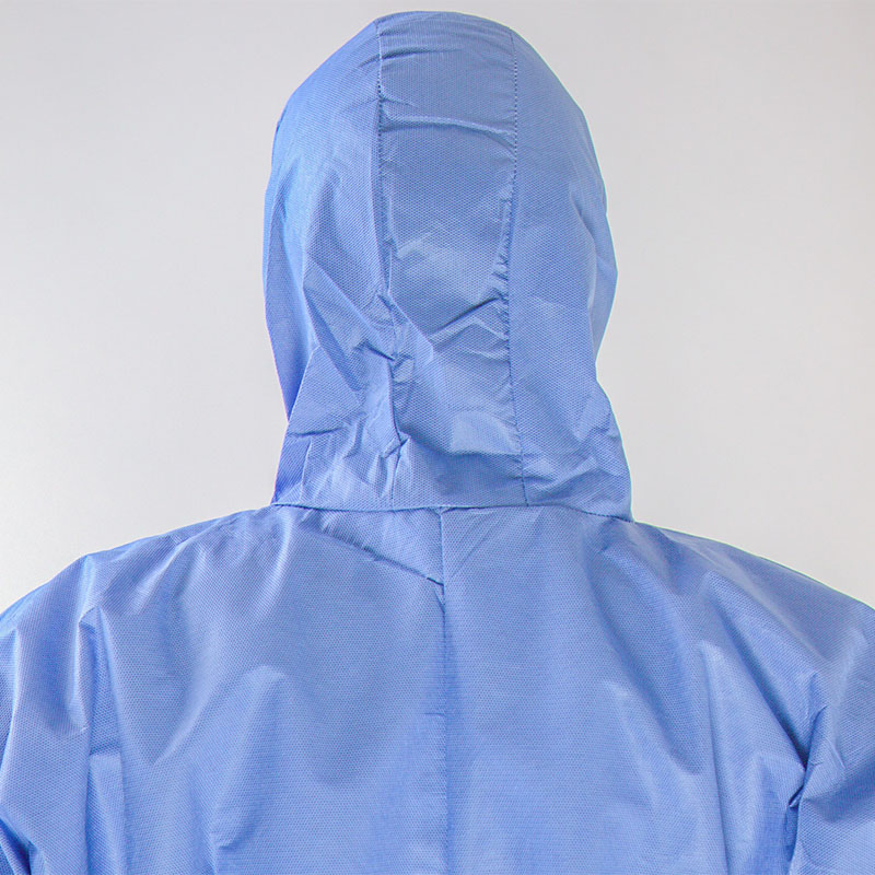 Type5/6 Chemical/Microporous/PP/SMS/Industry Waterproof/Laboratory/Safety/Work/ Disposable Nonwoven Protective Coverall Clothing