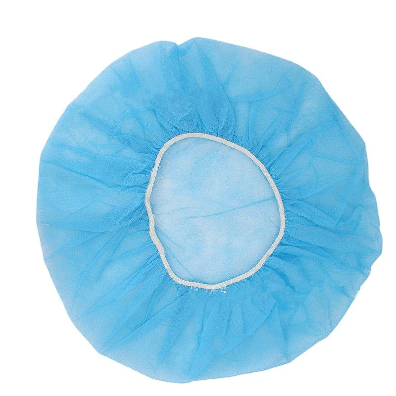 Factory Direct Elastic Disposable Bouffant Caps Nonwoven Round Cap for Industrial