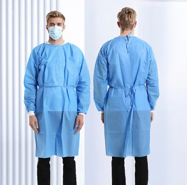 Non-Woven Blue PP Isolation Gown View 3