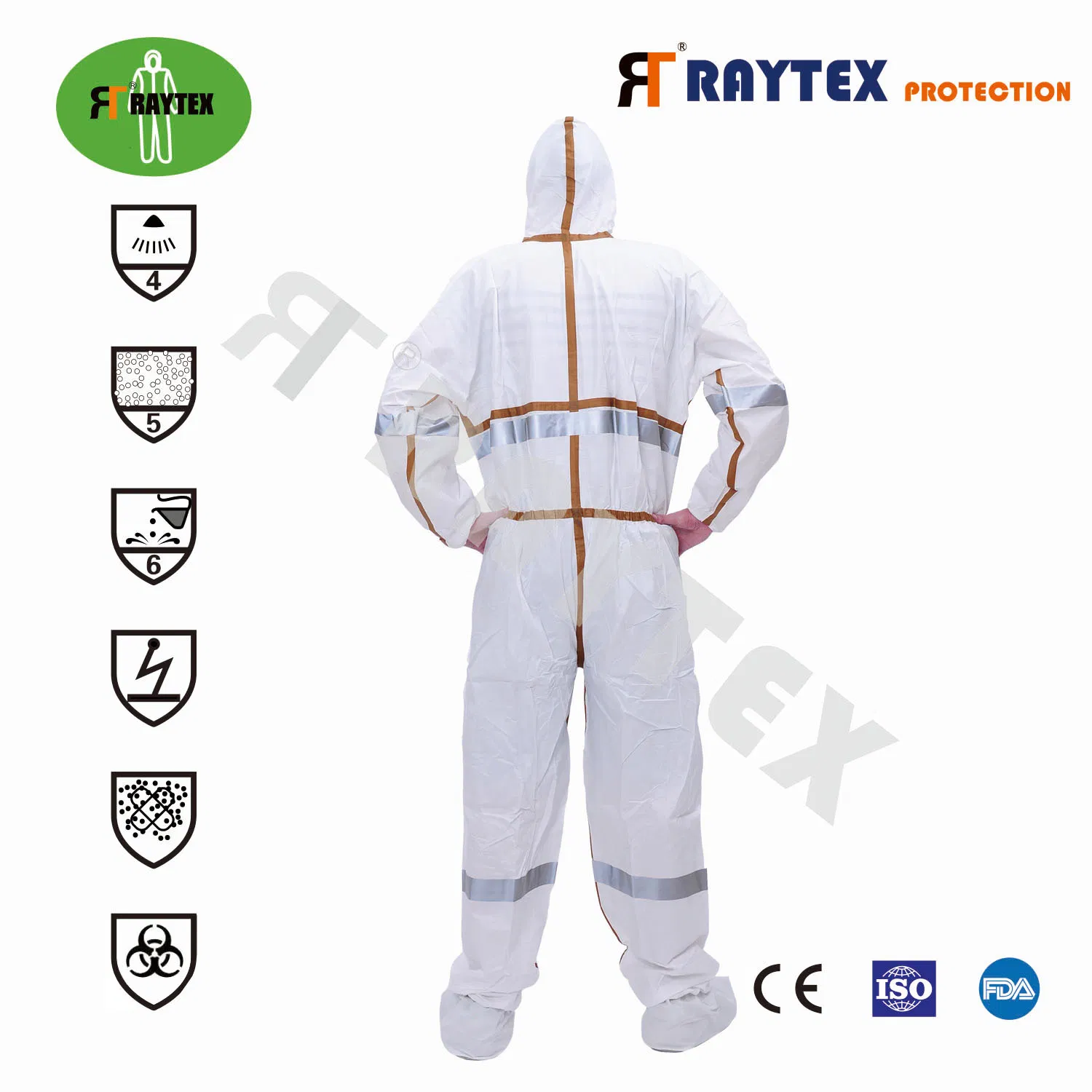 Waterproof Microporous Anti Static Isolation Hooded Industrial Safety Protective Clothing &nbsp; Disposable Non-Woven Coverall