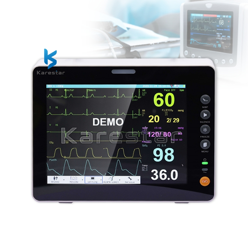 Factory Supplies Remote Patient Monitoring Devices Digital SpO2 Human Use Multi Parameter Vital Signs Monitor