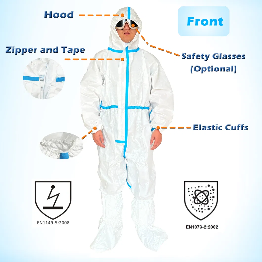 Disposable Protective Coverall White