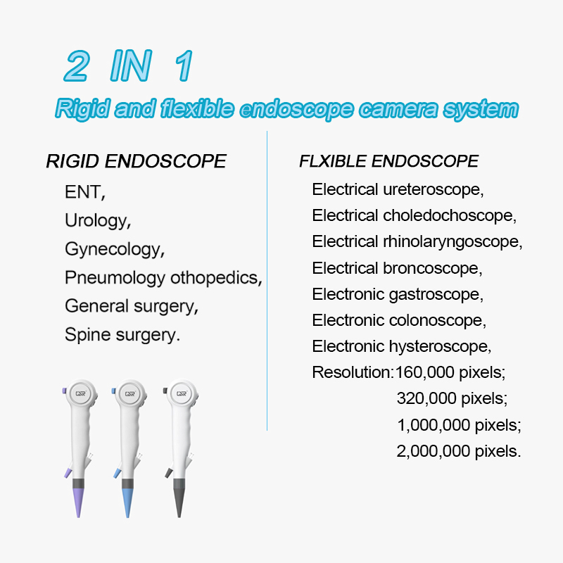 Hospital Equipment Video Endoscopy Camera Tower Flexible and Rigid Endoscopic Camera System