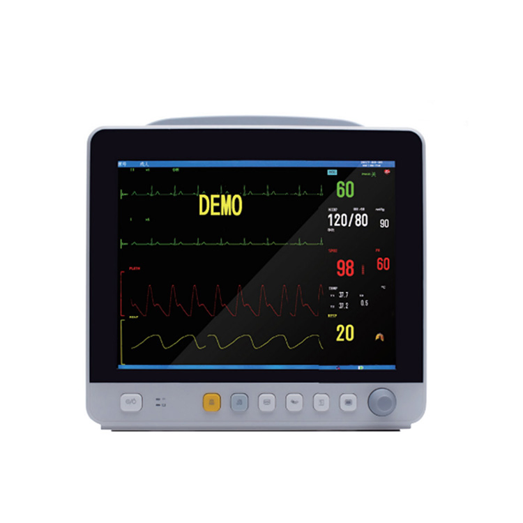 Hospital Equipment LCD Display ECG SpO2 Multi Parameter Touch Screen Patient Monitor