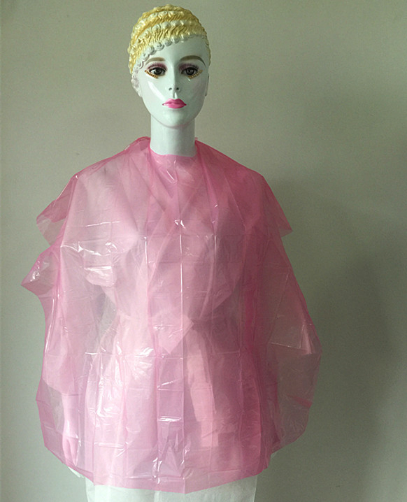 Barbershop PE Disposable Waterproof Hair Cutting Apron