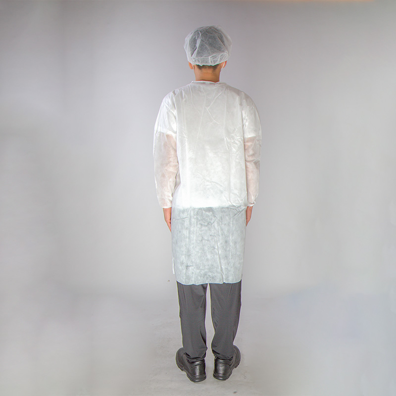 Factory Wholesale Cheap PP 35GSM Non-Woven Lab Coat Disposable