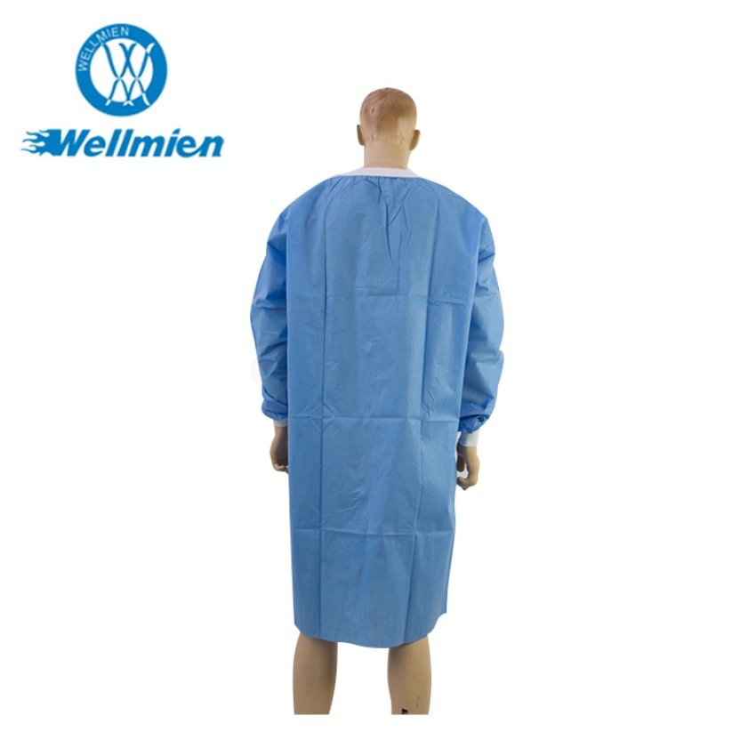 Protective Disposable SMS Nonwoven Lab Coat for Hospital Use