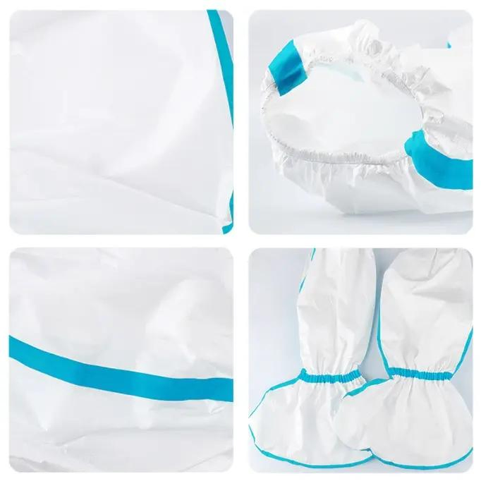 SJ Medical Shoe Cover Anti Slip Non woven PP+PE Waterproof Long Shoe Covers Disposable Medical Isolation PE Boot Covers