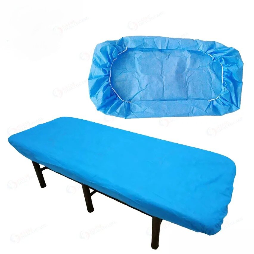 Waterproof Elasticated Disposable Use CPE Bedcover Hospital/Clinic Use Non-Irritating Plastic Bedcover