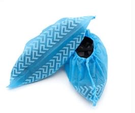 High Quality Disposable Fabric Anti-Static Non-Skid Non-Woven Blue Anti-Slip PP Surgical Medical Use Shoe Cover