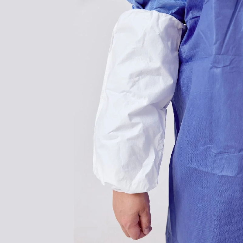 Disposable Black Nonwoven Polyethylene Arm Sleeve Cover with Elastic Cuff Disposable Microporous Oversleeves