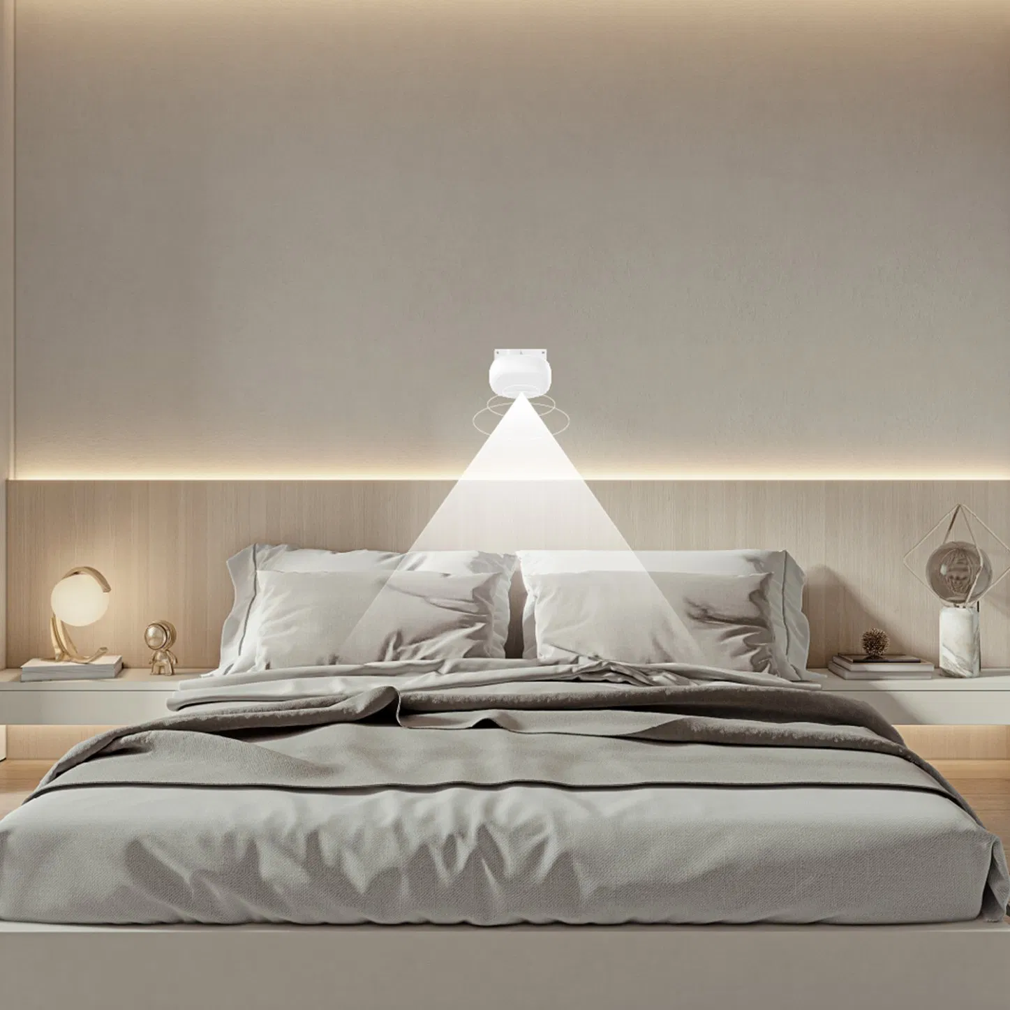 IoT Contactless Smart Sleep Sensor Heart Rate and Breath Monitoring Devices