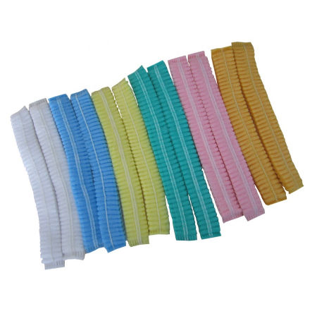 Nonwoven Disposable Bouffant Cap Non Woven Strip Clip Hair Net Mob Cap