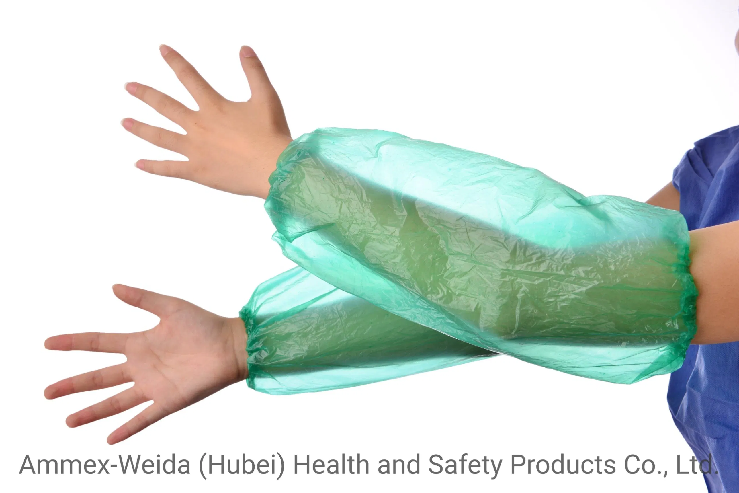 Oil-Proof and Waterproof Disposable Plastic Oversleeves Non-Toxic and Non-Irritating for Food Industry