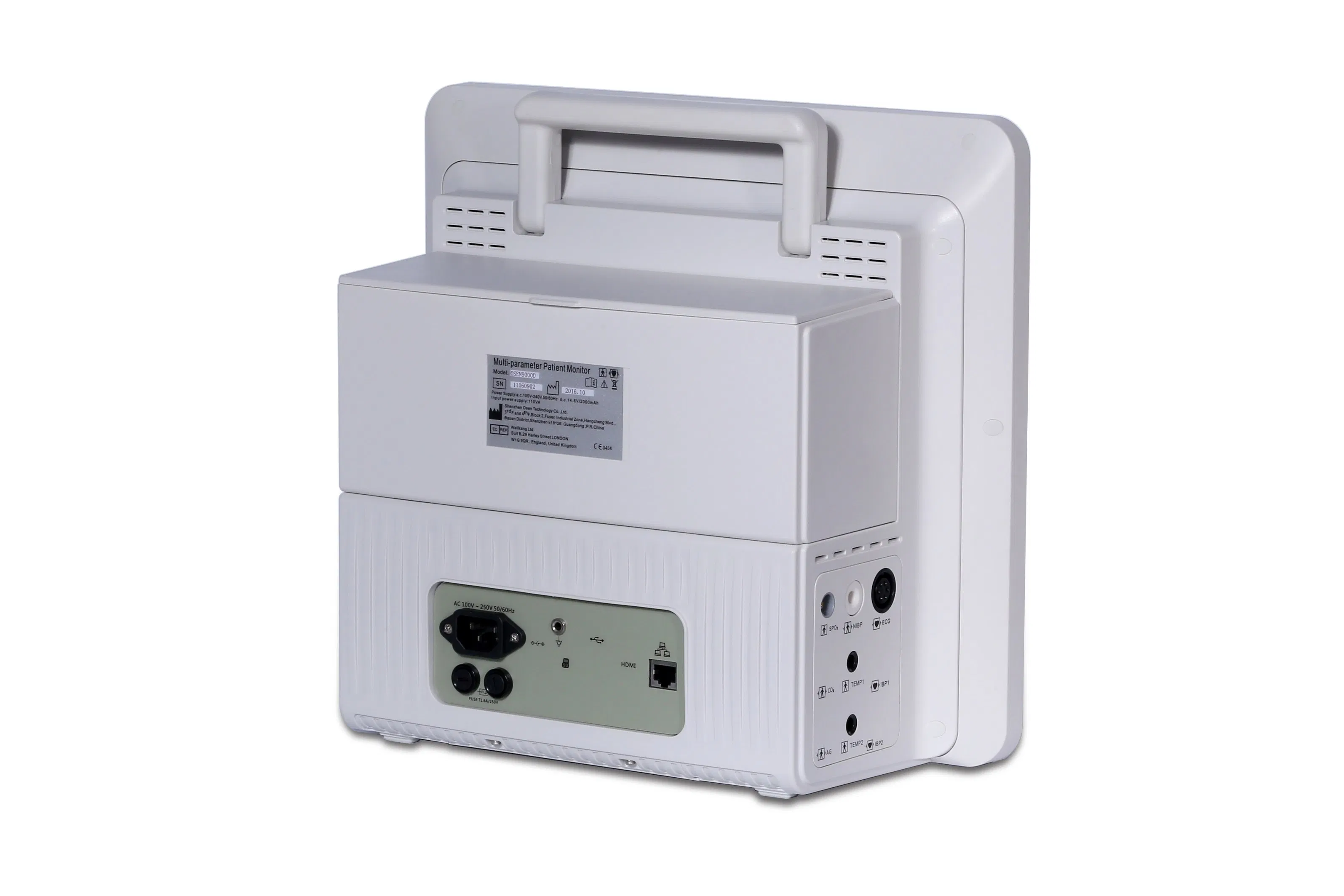 15 Inch Bedside Portable Multi Parameter Patient Monitor