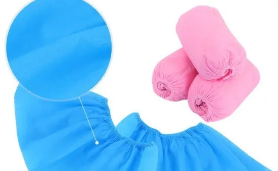 Disposable Non Skid Non Woven Polypropylene Shoe Covers Pink for Hospital/Beauty Salon/Laboratory