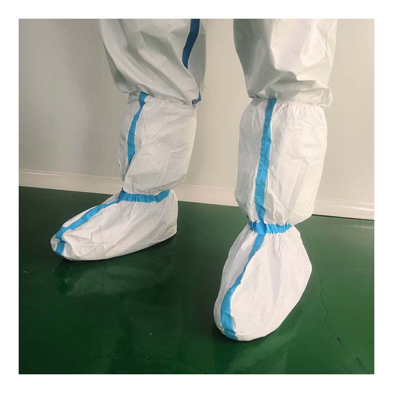 Dust Proof Knee High Top Anti-Skid Non Slip Clean Room Medical Disposable Waterproof Shoes Feet Boots_ Covers