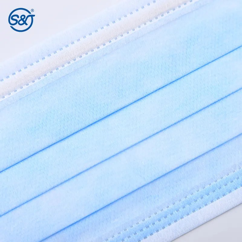 SJ En14683 FDA High Quality Face Mask 3ply Disposable Comfortable Earloop Medical Mask