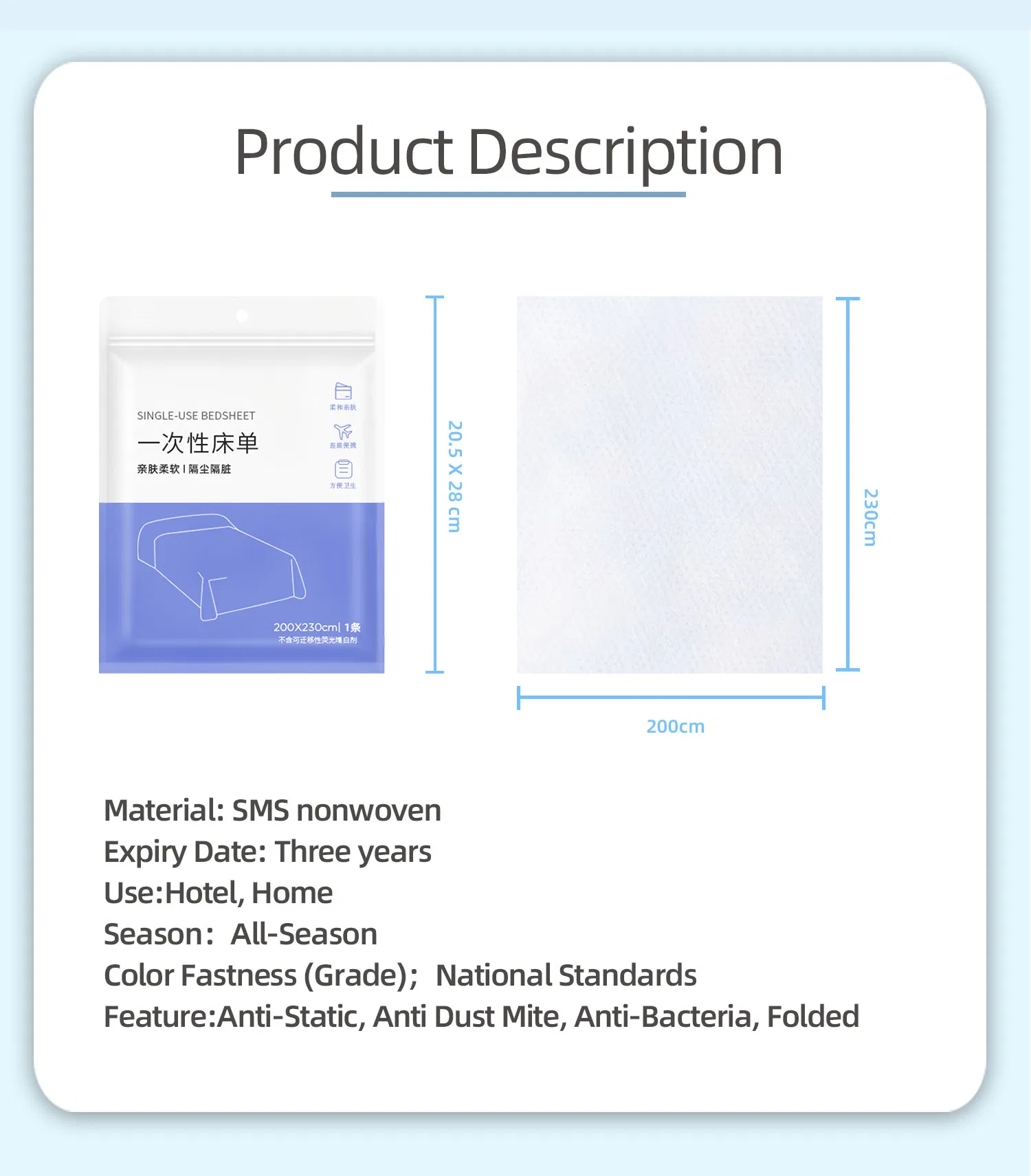 Factory Price New Disposable Examination Cover Bed Sheet Roll Paper Nonwoven PP Couch Roll for Hospital