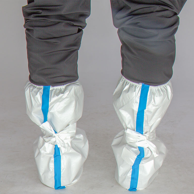 Factory Wholesale Price Boots Shoe Waterproof Disposable Medical Shoe Cover with Elastic
