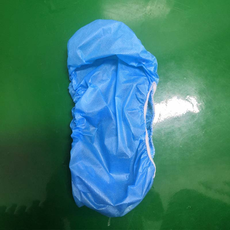 Factory Ready to Ship Blue Disposable Non Woven Shoe Cover Cleanroom