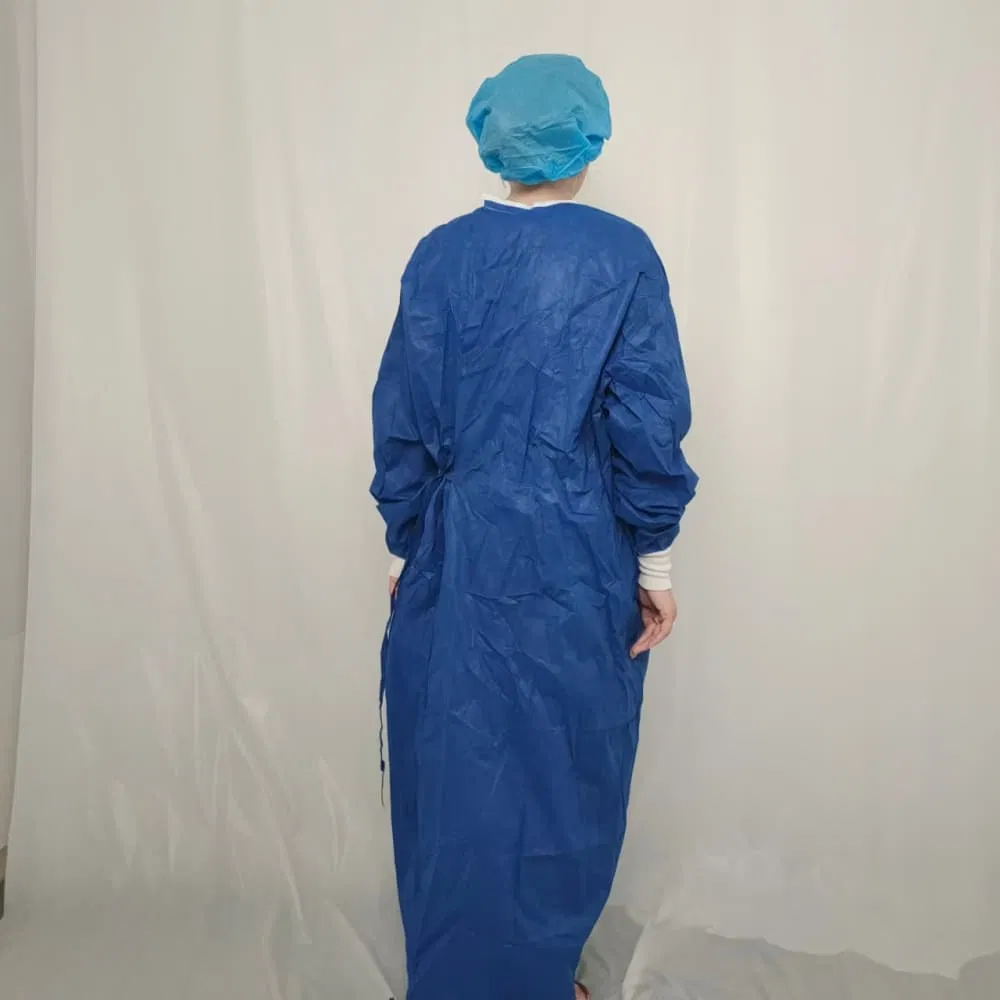 Disposable PP Non-Woven Fabric Surgical Gowns, Visitor SMS Isolation Gowns
