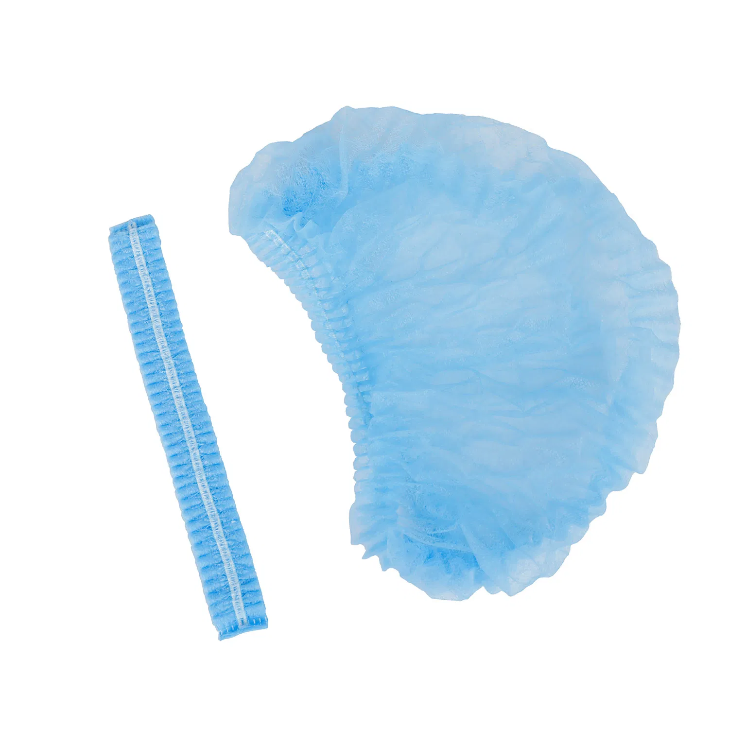 Disposable Non Woven Strip Clip Cap Bouffant Head Cover Surgical Doctor Hat Round Cap Nurse Cap