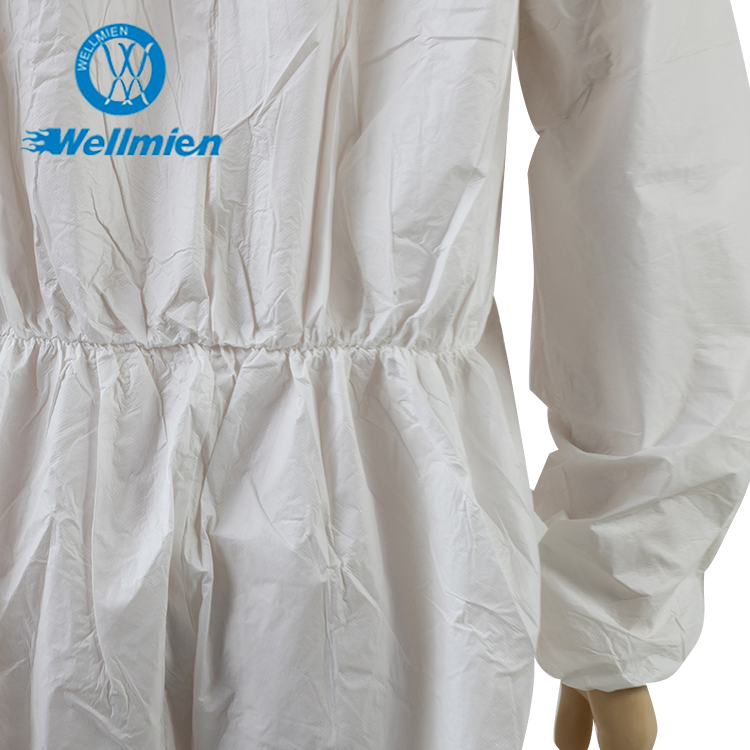 Nonwoven PP SMS Disposable Safety Protective Medical Hospital Overall Working Farm Coverall with Hood