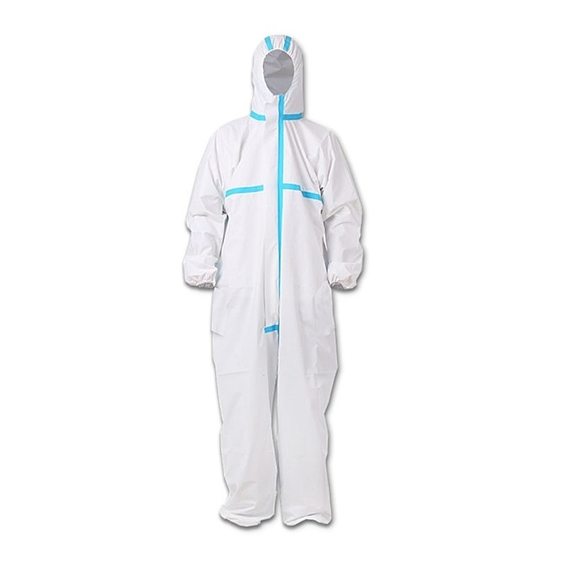 M-Xxxl White Disposable Protective Microporous Coveralls with Hood