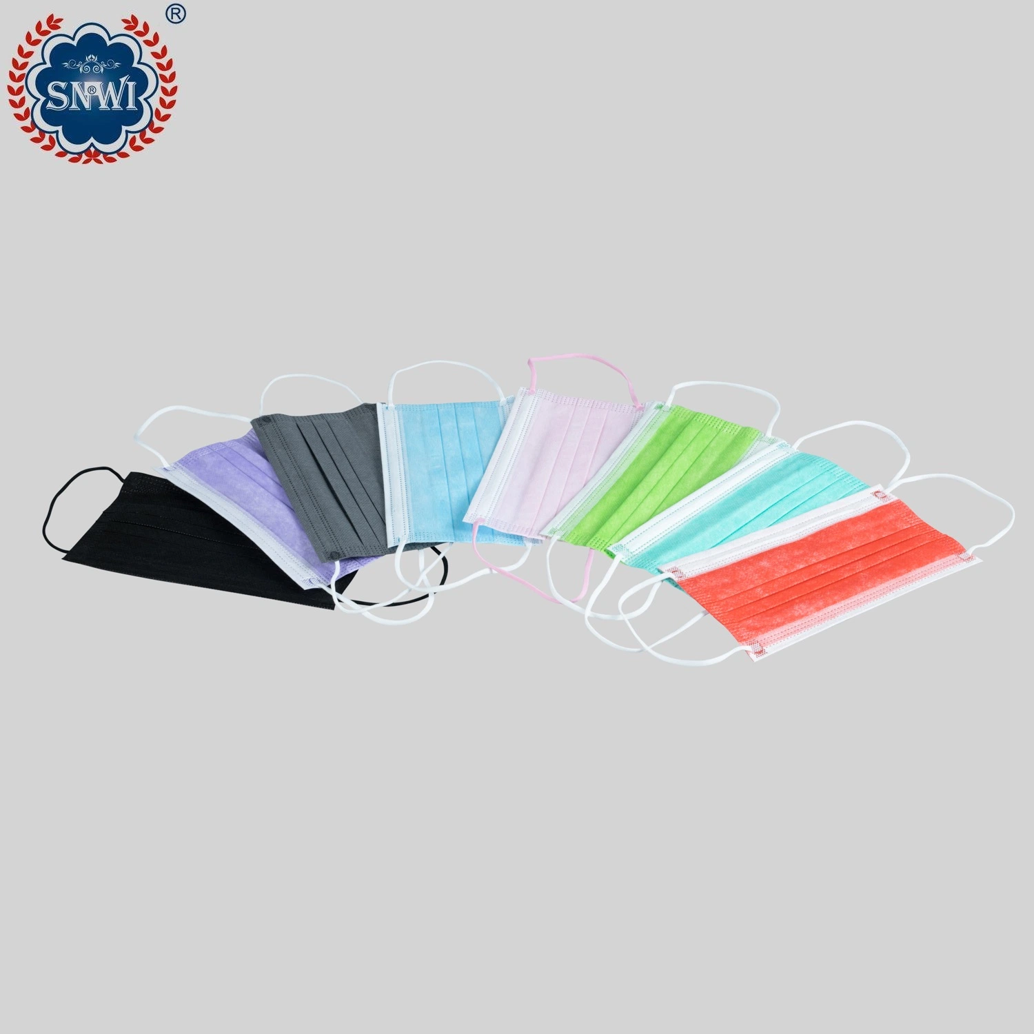 White List Factory Wholesale 3 Ply High Quantity Easy to Breath Disposable Protective Colorful Nonwoven Surgical Medical Face Mask with Earloop