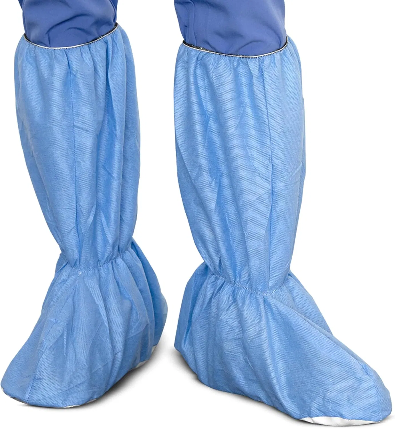 Waterproof Disposable Medical Microporous Shoe Cover Boot Covers Safety Boots with Blue Seam Tape
