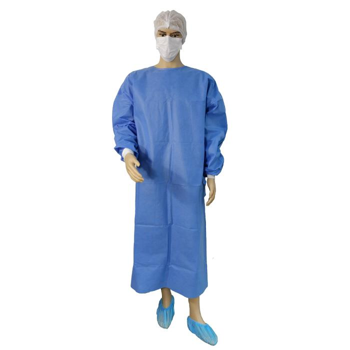 Universal Size Fluid Resistant Disposable Sterile Surgical Gown Hospital Medical Disposable SMS SMMS Surgical Gown