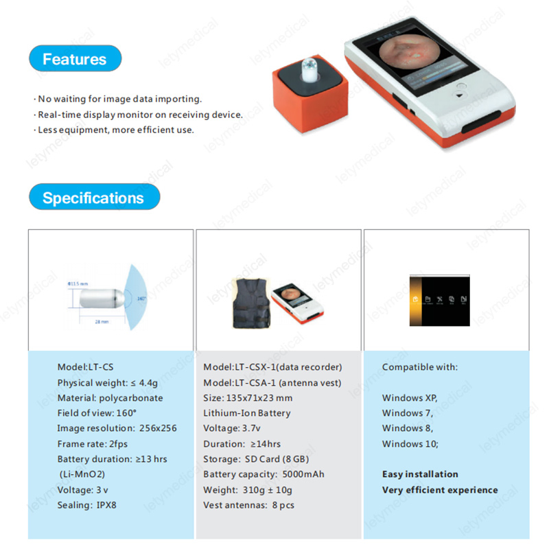 Wireless Pillcam Medical Capsule Endoscopy Systems for Diagnosis and Screening of bowl Disease Digestive System Endoscope