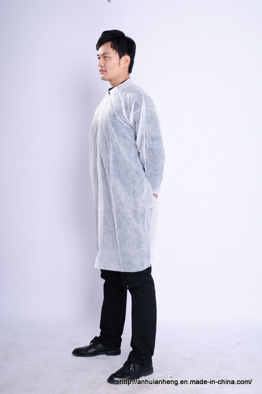 High Quality Polypropylene Disposable Non Woven Lab Coat