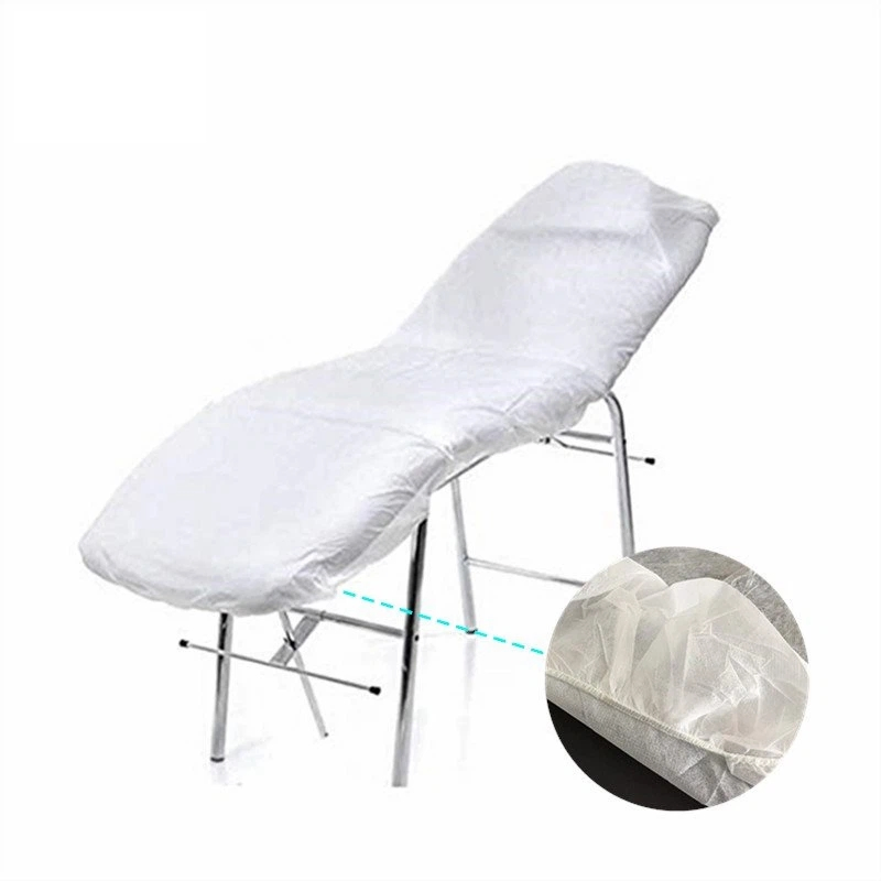 White 200*90cm Disposable PP Non Woven Bed Cover with Elastic for Hospital