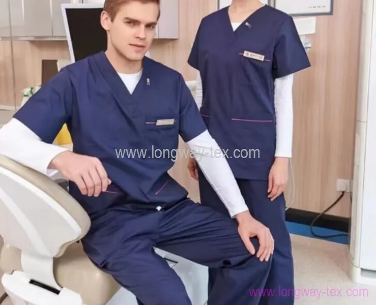 4-Way Stretchy Navy Medical Scrub