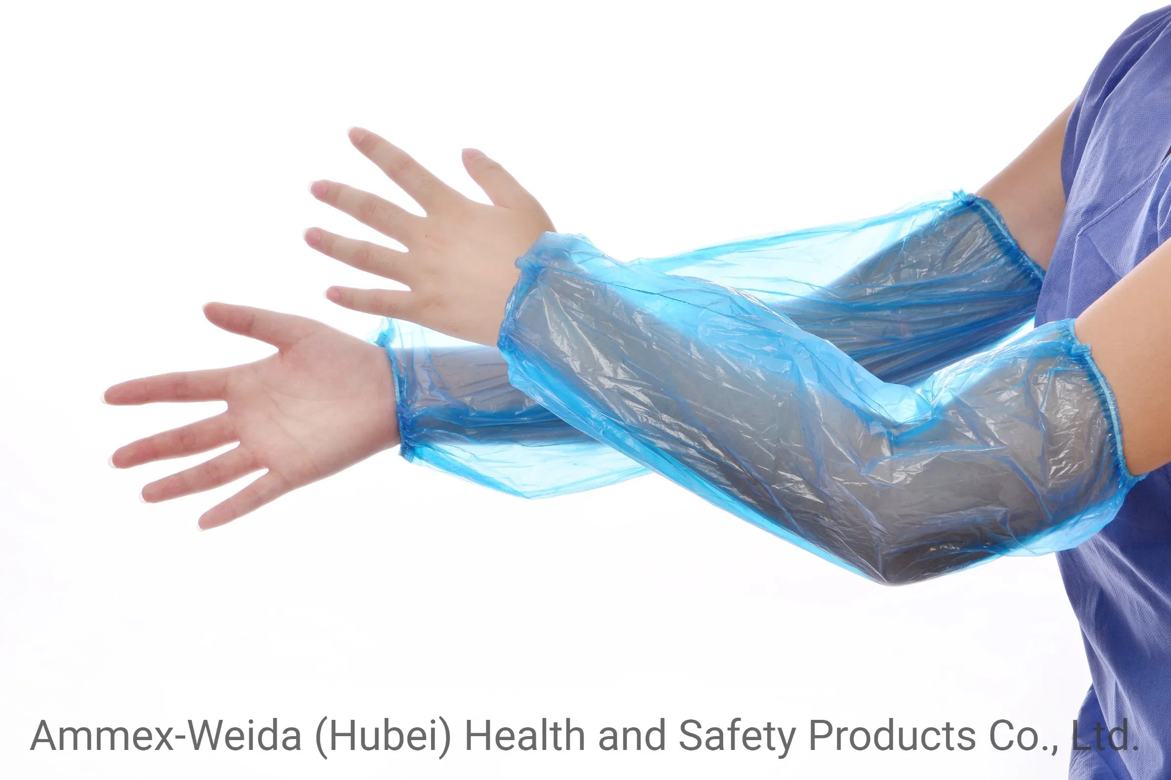 Oil-Proof and Waterproof Disposable Plastic Oversleeves Non-Toxic and Non-Irritating for Food Industry